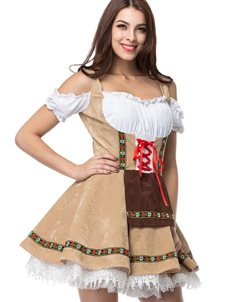 Plus Size Halloween Beer Maid Costume