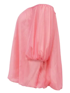 Plus Size Off Shoulder Puff Sleeve Dress