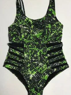 Plus Size One Piece Hollow Out Swimsuit