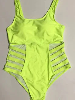 Plus Size One Piece Hollow Out Swimsuit