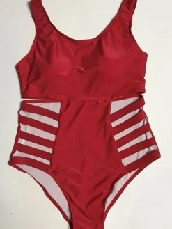 Plus Size One Piece Hollow Out Swimsuit