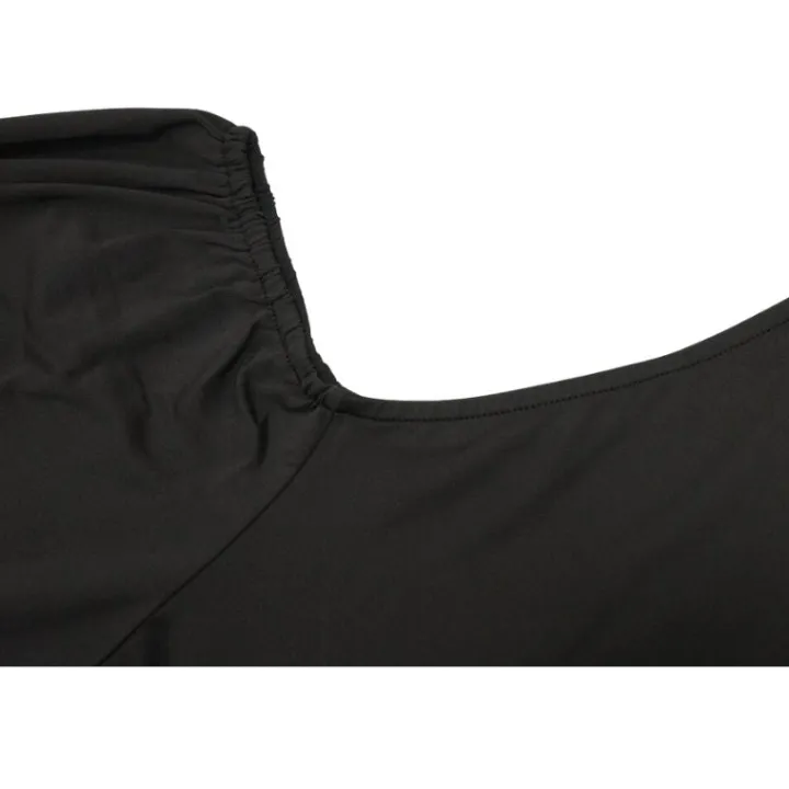 Plus Size Puff Sleeve Belted Wide Leg Pant Jumpsuit