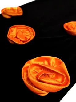 Plus Size Puff Sleeve Floral Skirt Set