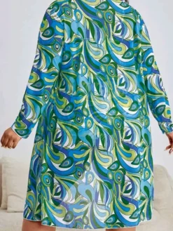 Plus Size Three Piece Floral Print Short Set