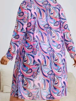 Plus Size Three Piece Floral Print Short Set