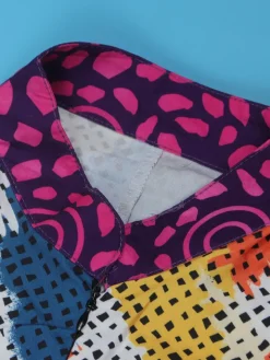 Print Zipper Wide Leg Jumpsuit