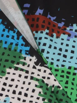 Print Zipper Wide Leg Jumpsuit