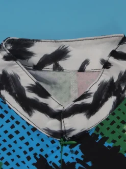 Print Zipper Wide Leg Jumpsuit