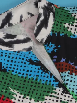 Print Zipper Wide Leg Jumpsuit