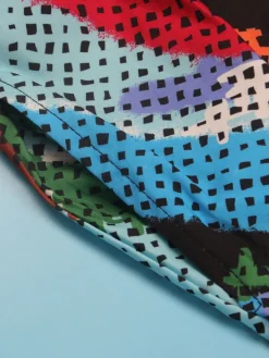 Print Zipper Wide Leg Jumpsuit