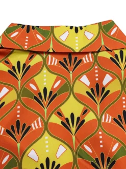 Printed Long Sleeve Shirt u0026 Wide-Leg Pants