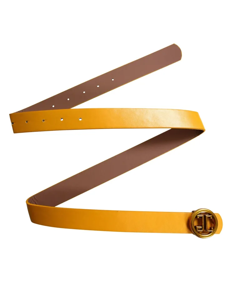 Puff Sleeve Belted A-Line Midi Dress