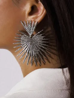 Retro Glitter Sector Earrings