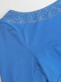 Rhinestone Bodycon Backless Dress