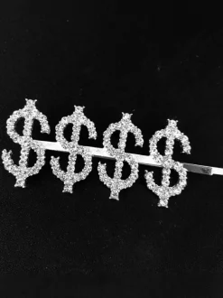 Rhinestone Crystal Letter Hair Pins