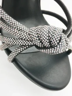 Rhinestone Embellishments Strap High Heel Sandal