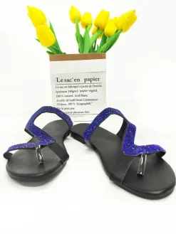 Rhinestone Patchwork Flip Flop