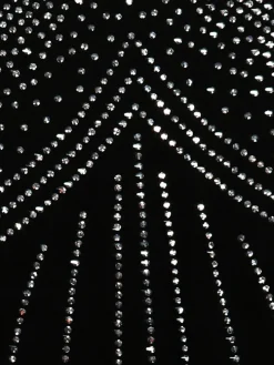 Rhinestone Sleeveless Bodycon Maxi Dress