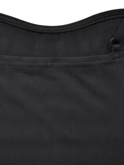 Rhinestone Spaghetti Strap Dress with Gloves