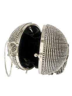 Rhinestone Tassel Clutch Handbag