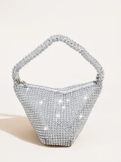 Rhinestone Triangle Evening Clutch