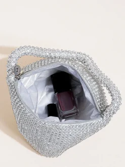 Rhinestone Triangle Evening Clutch