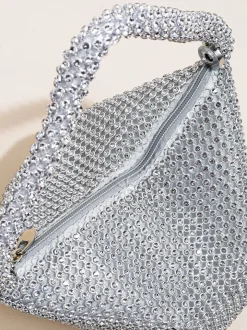 Rhinestone Triangle Evening Clutch