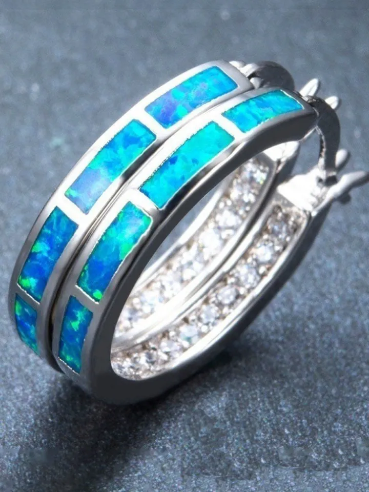 Round Colored Rhinestone Earrings