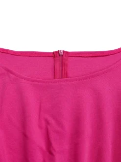 Round Neck Solid Color Wide-Leg Jumpsuit