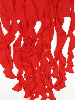 Ruffle Fringe Halter Mini Dress