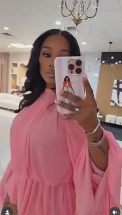 Ruffle Lantern Sleeve Top Shorts Set