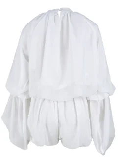 Ruffle Lantern Sleeve Top Shorts Set