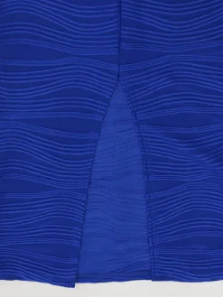 Ruffle Sleeve Patchwork Midi Dress