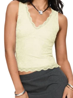 Scallop Lace Tank Top