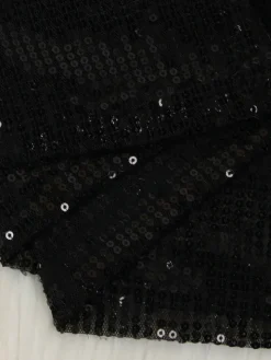 Sequin Letter Print Mini Dress