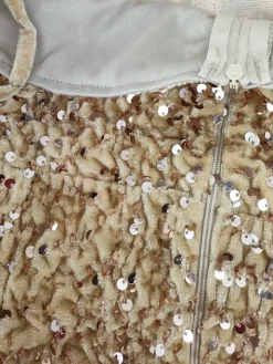 Sequins Sleeveless Split Maxi Dress