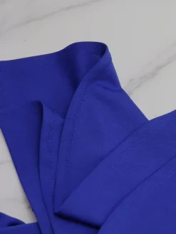 Short Sleeve Ruffle Patchwork Midi Dress