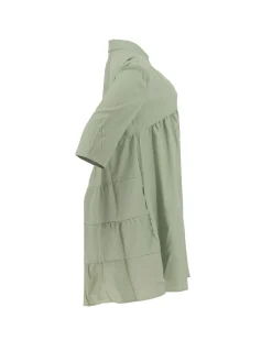 Short Sleeve Ruffle Swing Mini Dress