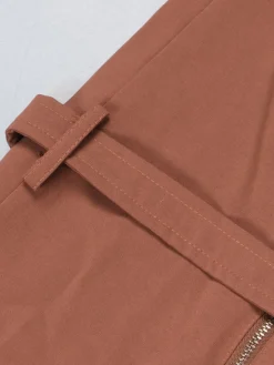 Short Sleeve Zipper Pocket Wide Leg Jumpsuit