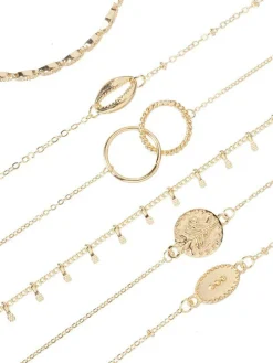 Six Piece Minimalist Shell Bracelets