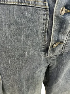 Sleeveless Button Denim Wide Leg Jumpsuit