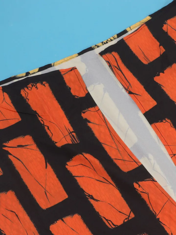 Sleeveless Color Block Split Loose Dress