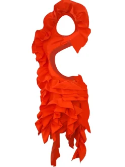 Sleeveless Crimping Backless Asymmetrical Mini Dress