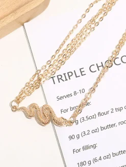 Snake Pendant Chain Body Jewelry