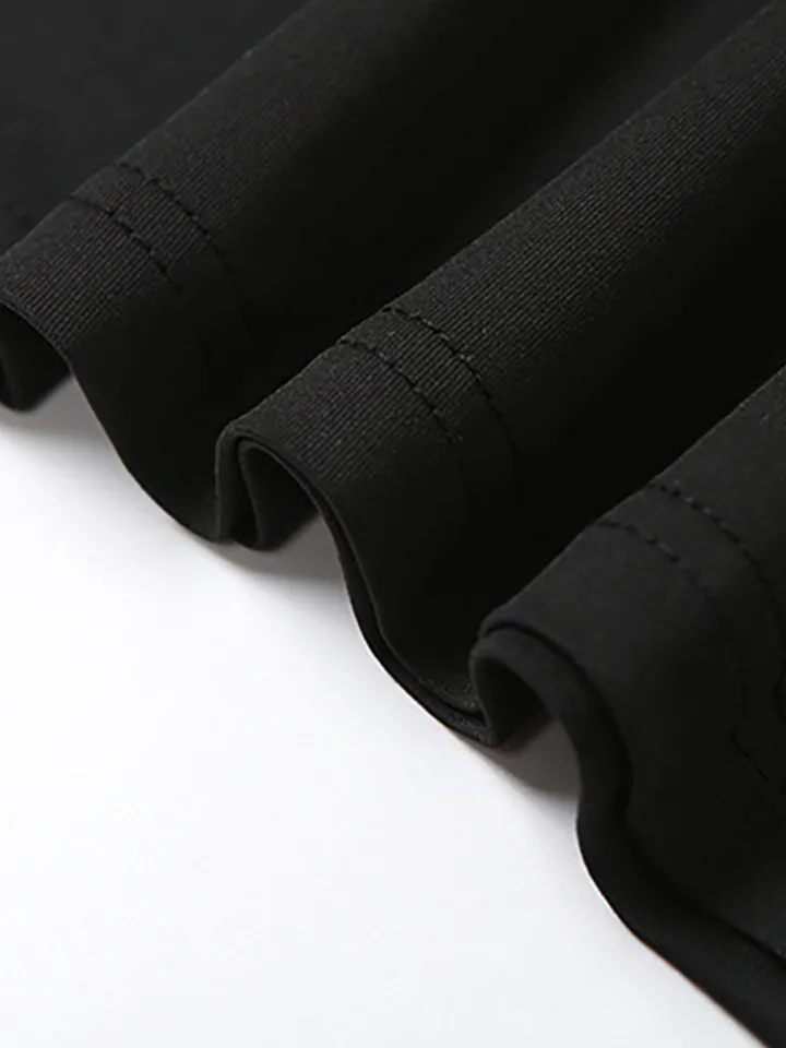 Solid Color Asymmetrical Tie-Waist Maxi Dress