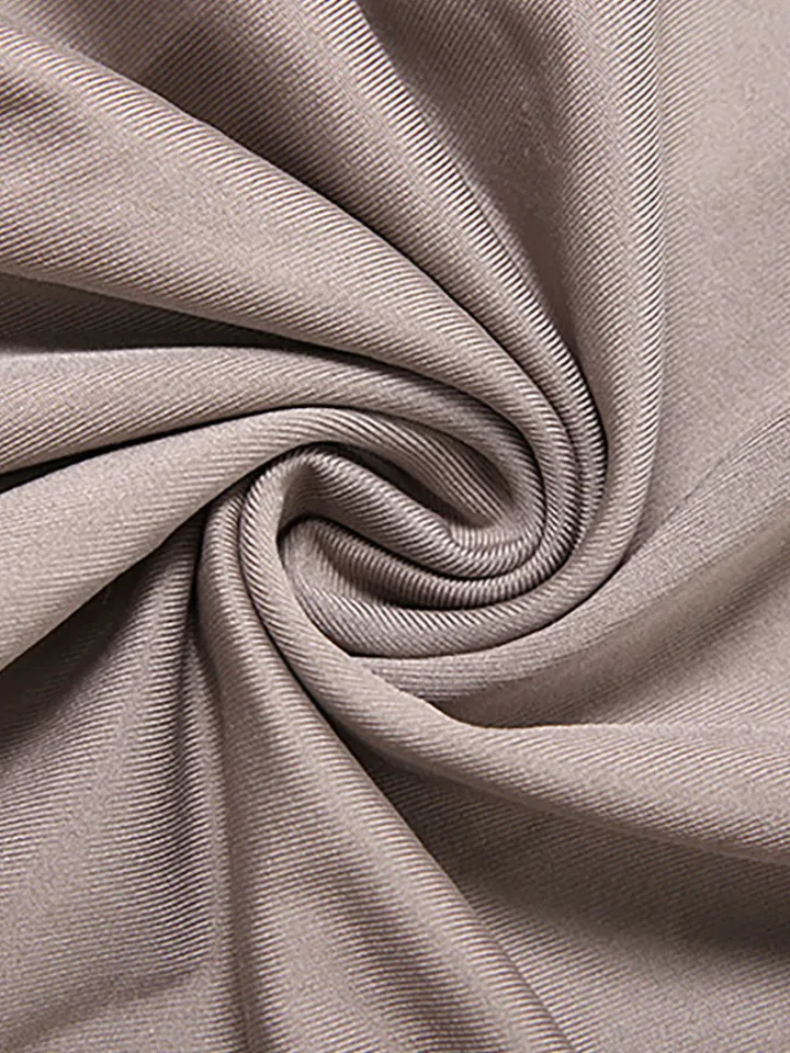 Solid Color Asymmetrical Tie-Waist Maxi Dress