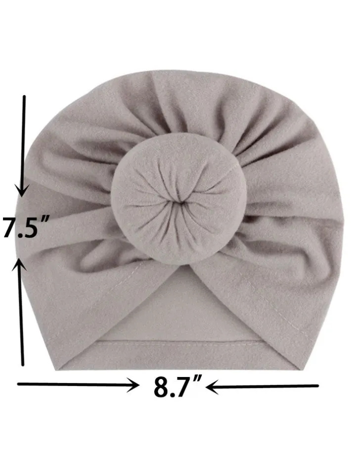 Solid Color Ruched Cross Turban Cap