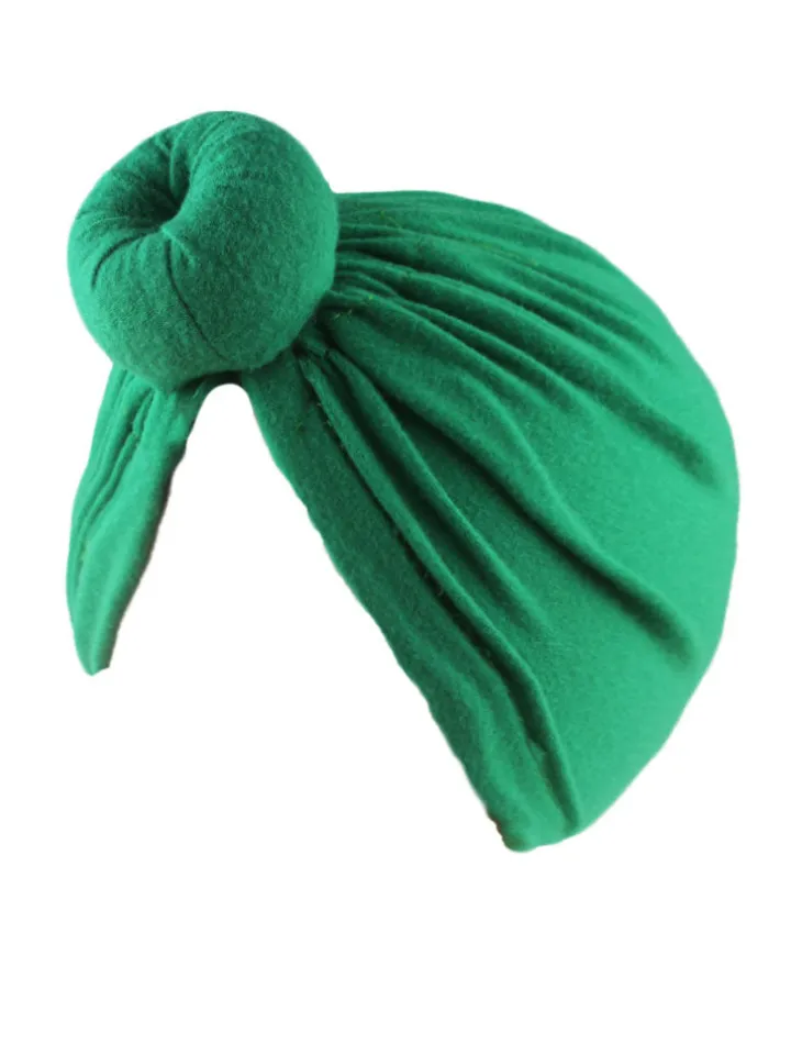 Solid Color Ruched Cross Turban Cap