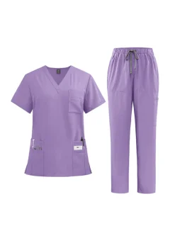 Solid Color Top Straight Leg Pants Set