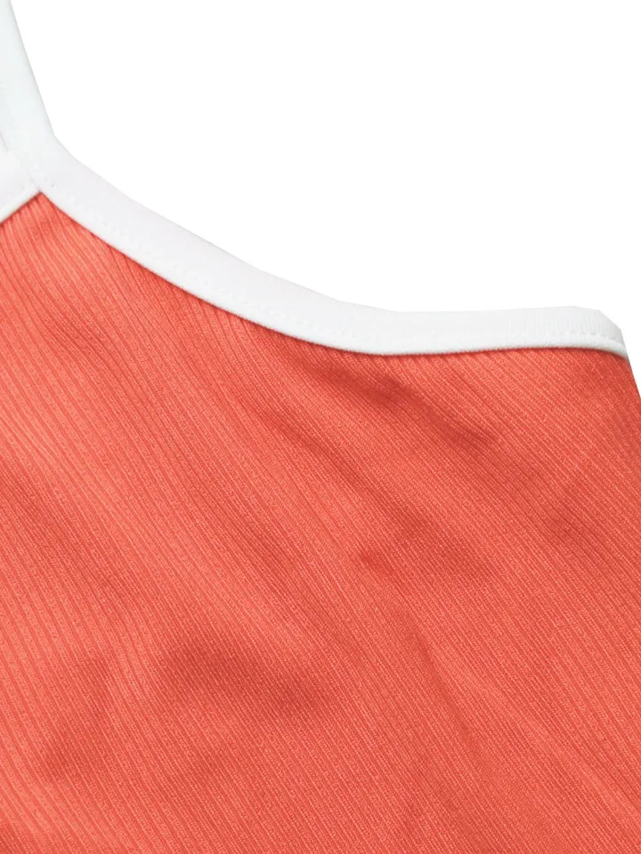 Spaghetti Strap Color Block Maxi Dress